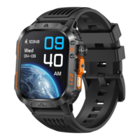 Reloj Inteligente HT46 con Pantalla de 2.01 Pulgadas, Batería de 1200 mAh, Brújula, Linterna LED, Llamadas por Bluetooth, Monitor de Actividad