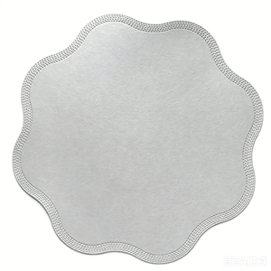 Alas Meja PVC Kulit Bermotif Bunga Embos Diameter 38CM, Dapat Digunakan Kembali, Tahan Panas, Modern untuk Restoran, MOQ Rendah - Product Image 1