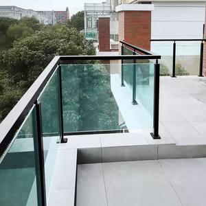 Rampe d'escalier Main courante en acier inoxydable Balustres en fer pour escaliers intérieurs Balcon Balustrade en verre trempé médiocre - Product Image 3