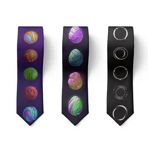 New Design Funny Polyester Tie Men Fashion 8CM Casual Business Formal Necktie Holiday Party Daily Wear Shirt With Tie Gravatas