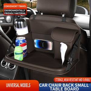 Support de fixation pour dossier de siège auto, Organisateur de voiture pour <span class=keywords><strong>enfants</strong></span>, Boîte à mouchoirs, Tablette pliable arrière - Product Image 3