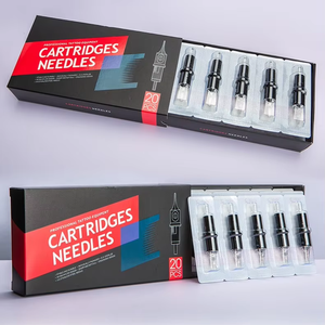 Aiguilles de cartouche de tatouage stérilisées au gaz EO, 20 pièces, aiguilles jetables en acier inoxydable pour micropigmentation et art corporel - Product Image 1
