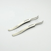 Pince à épiler professionnelle ZONA pour extensions de cils, modèle breveté, pointe incurvée, durable, légère, en acier inoxydable de qualité chirurgicale personnalisée