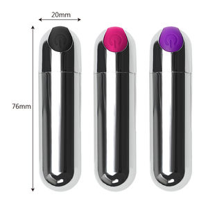 USB Rechargeable Stainless Steel Anal Double Train Toy with Private Label G-Spot Vibrator <strong>Bullet</strong> <strong>Vibe</strong> - Product Image 1