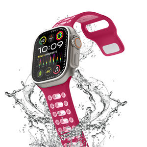 Bracelet de montre sport en silicone respirant et réglable RYB 49 <span class=keywords><strong>mm</strong></span>, bracelet de remplacement pour montres intelligentes IWatch 42 <span class=keywords><strong>mm</strong></span> 46 <span class=keywords><strong>mm</strong></span> 49 <span class=keywords><strong>mm</strong></span> - Product Image 3