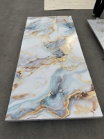 Panneau mural en PVC marbré imperméable moderne personnalisé, résistant aux UV, pour la décoration intérieure de la maison, du bureau et de la chambre, mur de douche