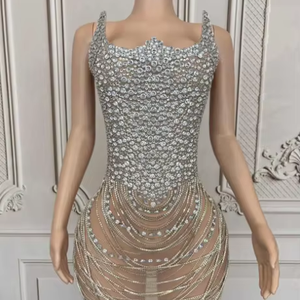 Novance Y4992 2025 nouveauté femmes moulante Mini robes de cocktail pour les fêtes d'anniversaire fantaisie dames vêtements - Product Image 1