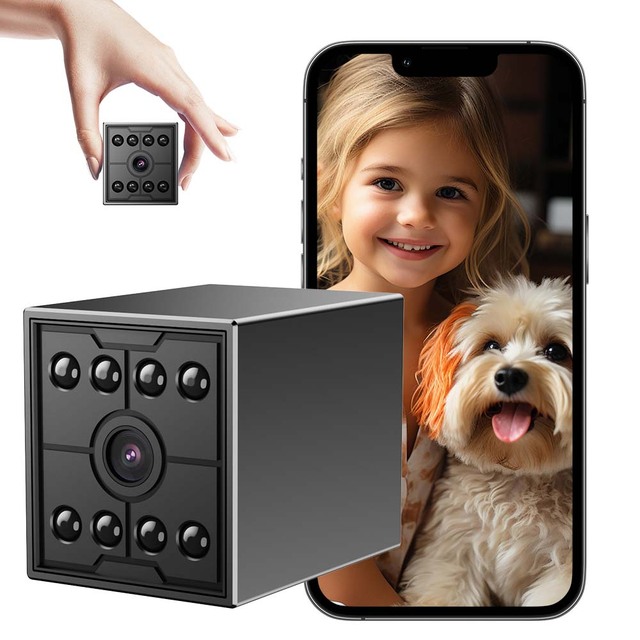 1080P Mini WiFi Camera Wireless Indoor Security Camera with Night Vision Motion Detection