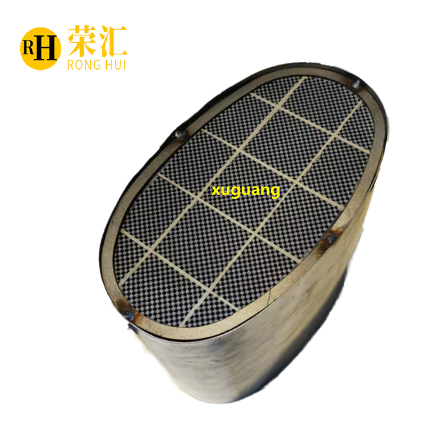 XG Universal Oval Silicon Carbide Diesel Particulate Filter with Shell DOC DPF SCR GPF Euro4 Euro5 Euro6 for diesel Car