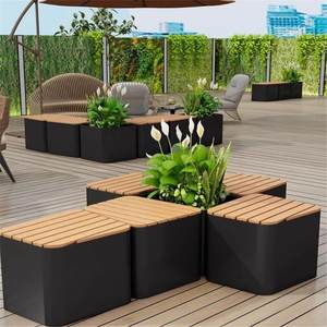 Fioriera Mobile <span class=keywords><strong>per</strong></span> Arredo Urbano da Esterno, che si Adatta e si Integra, con Panchina Integrata - Product Image 3