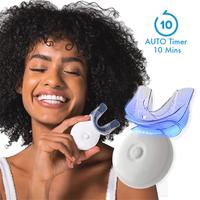 Luz blanqueadora de dientes al por mayor 5 LED Blue Ray 10 minutos temporizador PAP sistema de blanqueamiento de dientes sin peróxido logotipo personalizado