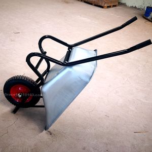 Carretilla de Jardín de Acero Resistente con Capacidad de Carga Máxima de 200 kg, Rueda Neumática de PU, Fácil Montaje, Uso en Construcción y Agricultura, Modelo WB6414T 1 - Product Image 6