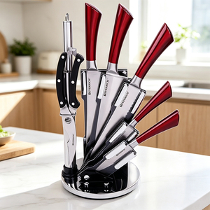 Set di <span class=keywords><strong>Coltelli</strong></span> <span class=keywords><strong>da</strong></span> <span class=keywords><strong>Cucina</strong></span> di Alta Qualità con Manico in PP Cavo, Coltello <span class=keywords><strong>da</strong></span> Chef per Ristoranti, Regalo - Product Image 1