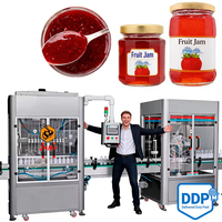 Machine d'emballage automatique de confiture de fruits pour le remplissage de pots de confiture de fraises et de bleuets, machine de remplissage de bouteilles de confiture de prunes et de pommes