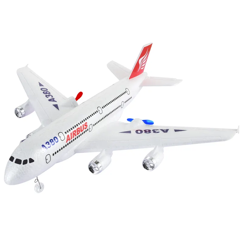 Factory Direct Sales 2.4G Remote Control Model Toy Helicopter Durable Styrofoam Airplane 110m Remote A380 RC Aircraft Plane