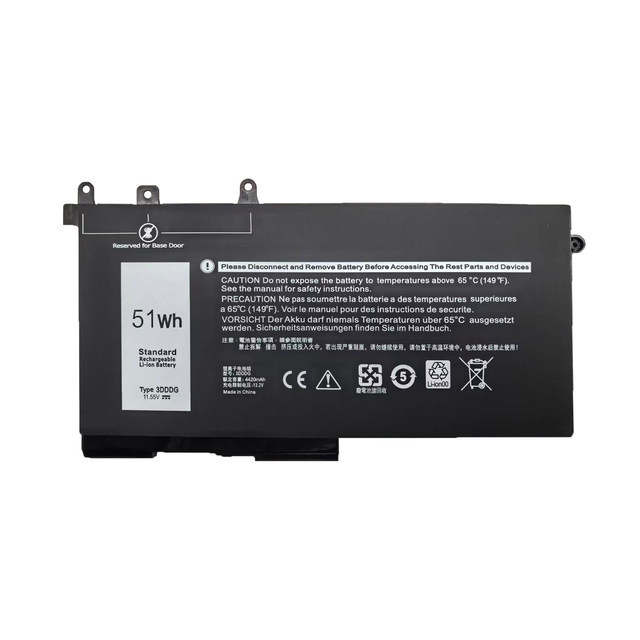 High Capacity 3DDDG 51Wh Rechargeable Laptop Battery for Dell Latitude 5280 5480 5491 5580 5290 5490 3520 3530 Notebook Battery