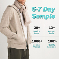 Ensemble de peignoirs tricotés confortables pour hommes avec LOGO personnalisé, pyjama d'hiver à manches longues avec fermeture éclair, motif pull d'hiver