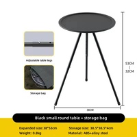 Portable extérieur petit fer rond Table ascenseur jambes Design moderne pour Camping voyage jardin salle de bain entrepôt salon utilisation