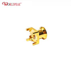 Connecteur coaxial RF plaqué or SMP prise droite mâle pour <span class=keywords><strong>trompette</strong></span> PCB avec test de pulvérisation de sel 48 heures - Product Image 5