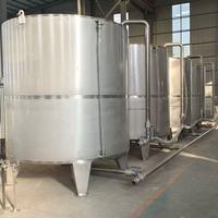 Cuve de stockage de haute qualité en acier inoxydable SUS304/SUS316 de 1000L à 5000L pour la fermentation d'alcool, l'eau, l'huile et le vin