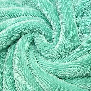 ผ้าขนหนูไมโครไฟเบอร์มีห่วงบิดสำหรับเช็ดรถรายละเอียดผ้าเช็ดตัวผืนใหญ่สำหรับอบแห้งสองชั้นดูดซับได้ดีไม่เป็นขุย - Product Image 5