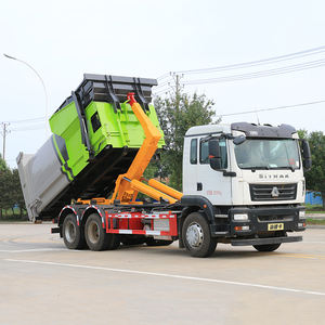 10-व्हीलर हॉयो आर्म-रोल ट्रक 16cbm हुक लिफ्ट कंटेनर रियर लोडर-सेमी-ऑटो हुक आर्म कचरा संपीड़ित बिक्री के लिए - Product Image 4