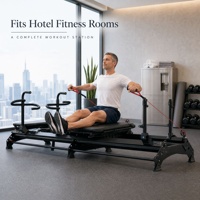 Megaformer Supermodel Pilates Reformer M3K avec poignée rotative, machine de qualité professionnelle pour studio de yoga, entraînement du tronc et du corps