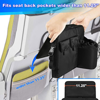Organizador de Asiento de Avión Duradero de Fábrica OEM, Bolsa de Almacenamiento Personalizada para Respaldo de Asiento de Vuelo