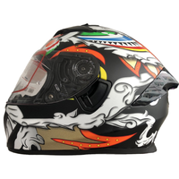 Casque intégral en matériau ABS avec double visière