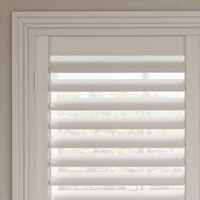Prix de gros Volets de plantation pour fenêtres en PVC et bois à lame de persienne blanche imperméable sur mesure
