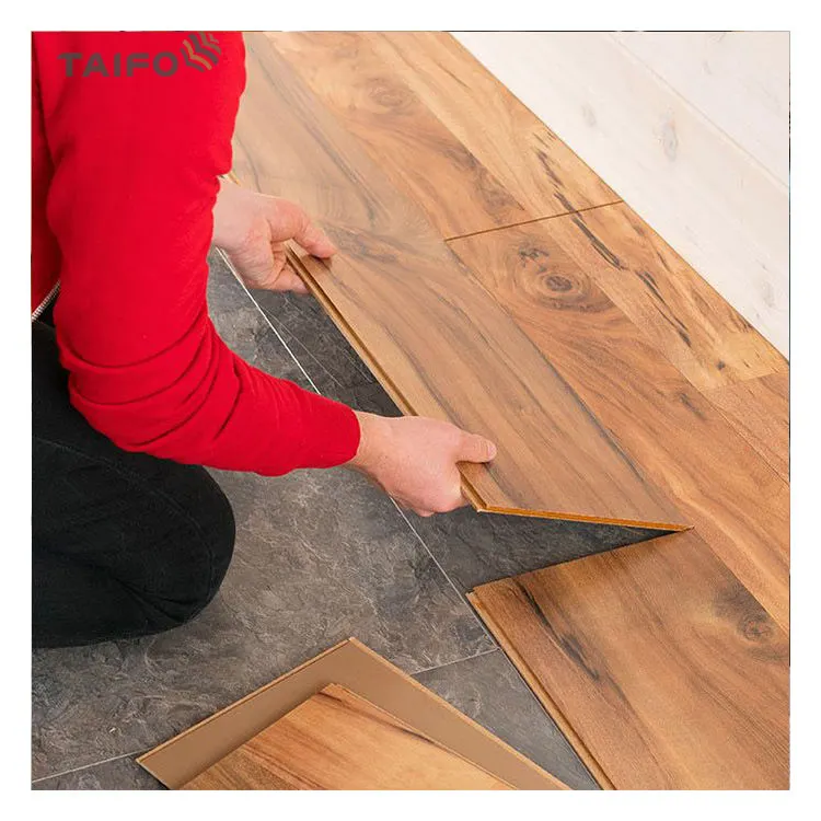TaiFo Customized High quality vinyl wooden texture Plastic flooring/vinyl plank/ LVT PVC tile