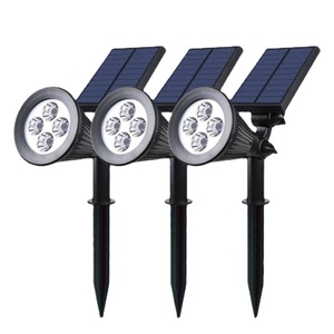 Focos Solares, Luces Solares 2 en 1 Ajustables para Jardín, Lámpara Solar LED para Exteriores - Product Image 1