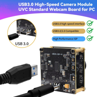 Módulo de Cámara USB3.0 de Alta Velocidad IMX577, Placa de Cámara Web de 12MP, 4K 60fps, 1080P 230fps, 88 °   Gran Angular Sin Distorsión, Conexión Plug and Play