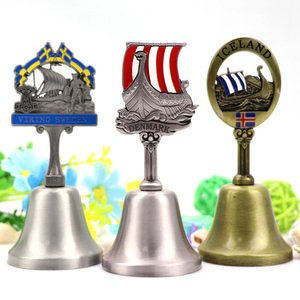 Viking Souvenirs Gift Custom Metal 3D Grabable <span class=keywords><strong>Brass</strong></span> Dinner Bell - Product Image 1