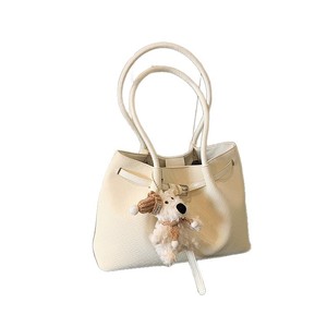 Sac polyvalent minimaliste texturé en PU de haute qualité style coréen pour femme, nouvelle collection Printemps 2026, design de niche, sac à bandoulière double - Product Image 5