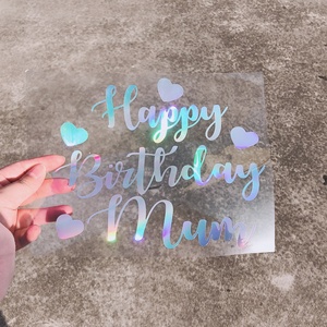 Adesivi Personalizzati A-Z in Oro, Argento, Nero, Rosso, Rosa per Decorazioni Festa di <span class=keywords><strong>Compleanno</strong></span>, Matrimonio, Festa della Mamma, DIY, Adatti per Palloncini - Product Image 3