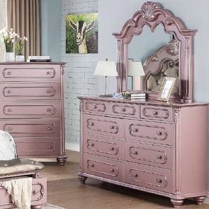 Juego de dormitorio metálico de 5 piezas con cama tipo trineo con almacenamiento y cómoda - Product Image 4