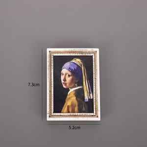 Aimants pour réfrigérateur de style rétro personnalisés autocollants magnétiques en résine de peintures de renommée mondiale avec un design animal créatif - Product Image 4