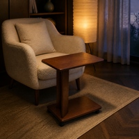Table d'appoint mobile multifonction trois-en-un, OEM ODM, taille personnalisée, démontable, emballée à plat, en bois massif, facile à nettoyer
