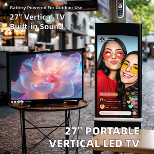 หน้าจอสัมผัสแนวตั้งแบบพกพา Full HD LED HDTV Android 15 ขนาด 27 นิ้ว ใช้พลังงานแบตเตอรี่ ลำโพงในตัว 6GB+128GB Wi-Fi สีเทา - Product Image 2
