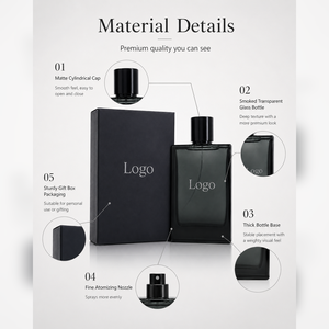Proveedor Mayorista de Envases de Diseño de Lujo Personalizados, Botellas de Vidrio Negro con Atomizador para Colonia, con Recibo - Product Image 4
