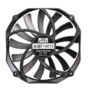พัดลมระบายความร้อน Huierde Ice Soul F14015 ขนาด 140x140x25 มม. พร้อมพอร์ต 4 พิน PWM สำหรับเคสคอมพิวเตอร์ตั้งโต๊ะ - Product Image 4