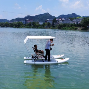 Cadre de connecteur de carte Sup de <span class=keywords><strong>catamaran</strong></span> <span class=keywords><strong>gonflable</strong></span> à usage familial bateau à aubes <span class=keywords><strong>gonflable</strong></span> polyvalent pour la pêche en lac - Product Image 3