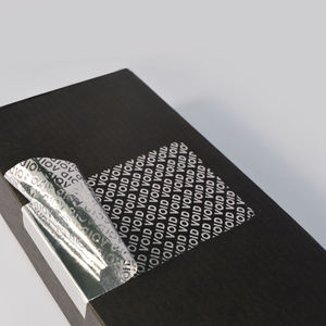 Etiqueta adhesiva de seguridad VOID plateada mate/brillante, antimanipulación y antifalsificación, para impresión de códigos QR - Product Image 4