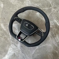 Volant LED en fibre de carbone véritable et Alcantara, modifié et préféré pour Audi A5 B8, A7, Q3, S8, A3 8P, R8, TT, S3, A6 C7, RS3, A4 B8