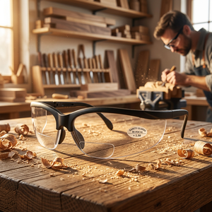 Lunettes de sécurité pro anti-rayures et anti-buée, monture en nylon, prêtes à l’exportation - Product Image 1