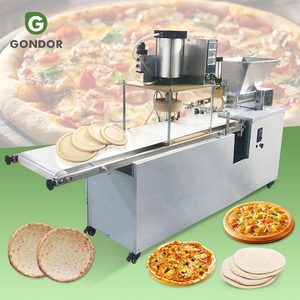 Pizza Naan Pan Crust Una máquina de prensado para hacer cosas integrada Línea de producción de fabricación - Product Image 1