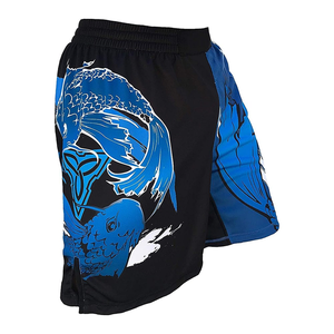 Short de combat MMA personnalisé 100% polyester avec fermeture à crochet et boucle Style décontracté à motif solide pour l'entraînement et la compétition - Product Image 4