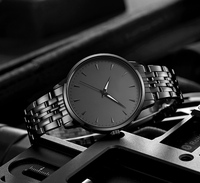 Jam Tangan Uniseks Minimalis Baja Aloi Kualitas Tinggi Belanja Langsung dari Cina MOQ Rendah Dua Nada Ultratipis