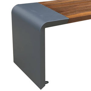 ม้านั่งสแตนเลสแบบเปลือยหลังสำหรับสวนกลางแจ้งทันสมัยสำหรับลานบ้านโรงเรียนและห้างสรรพสินค้าขายส่ง - Product Image 2